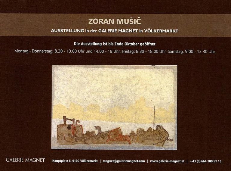 Zoran Music Ausstellung in der Galerie Magnet