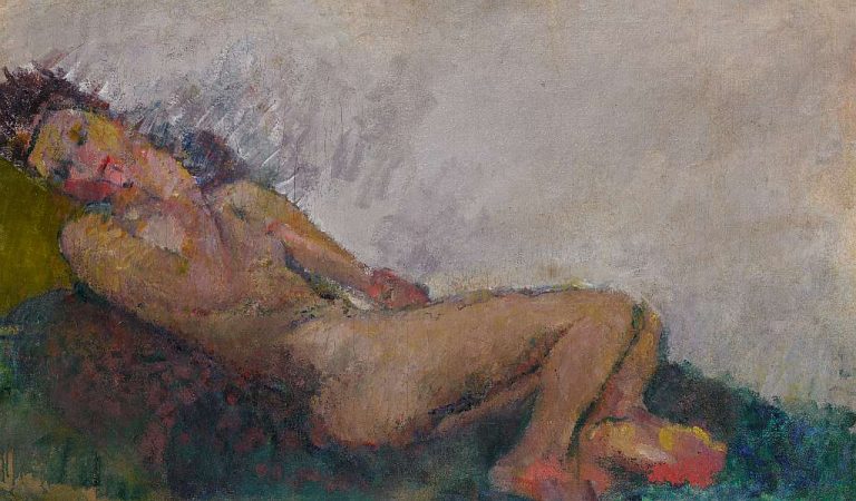 Anton Kolig, Lying Female Nude