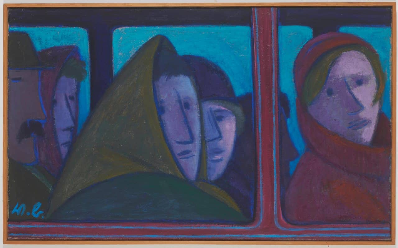 Werner Berg (1904-1981), Autobus, 1965, Öl auf Leinwand, 60 x 100cm. signiert, WVWB 730