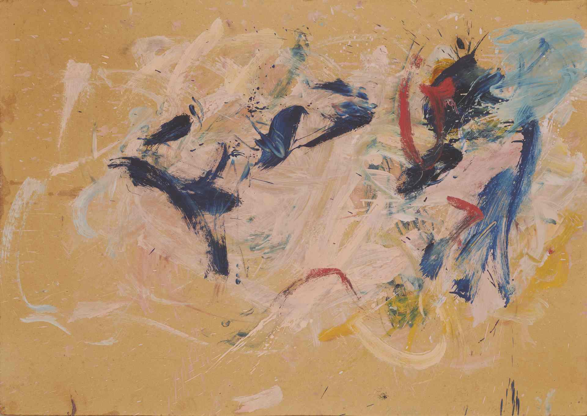 Martha Jungwirth (geb 1940), O.T., 1986, Öl auf Karton, 72 x 102 cm, signiert und datiert