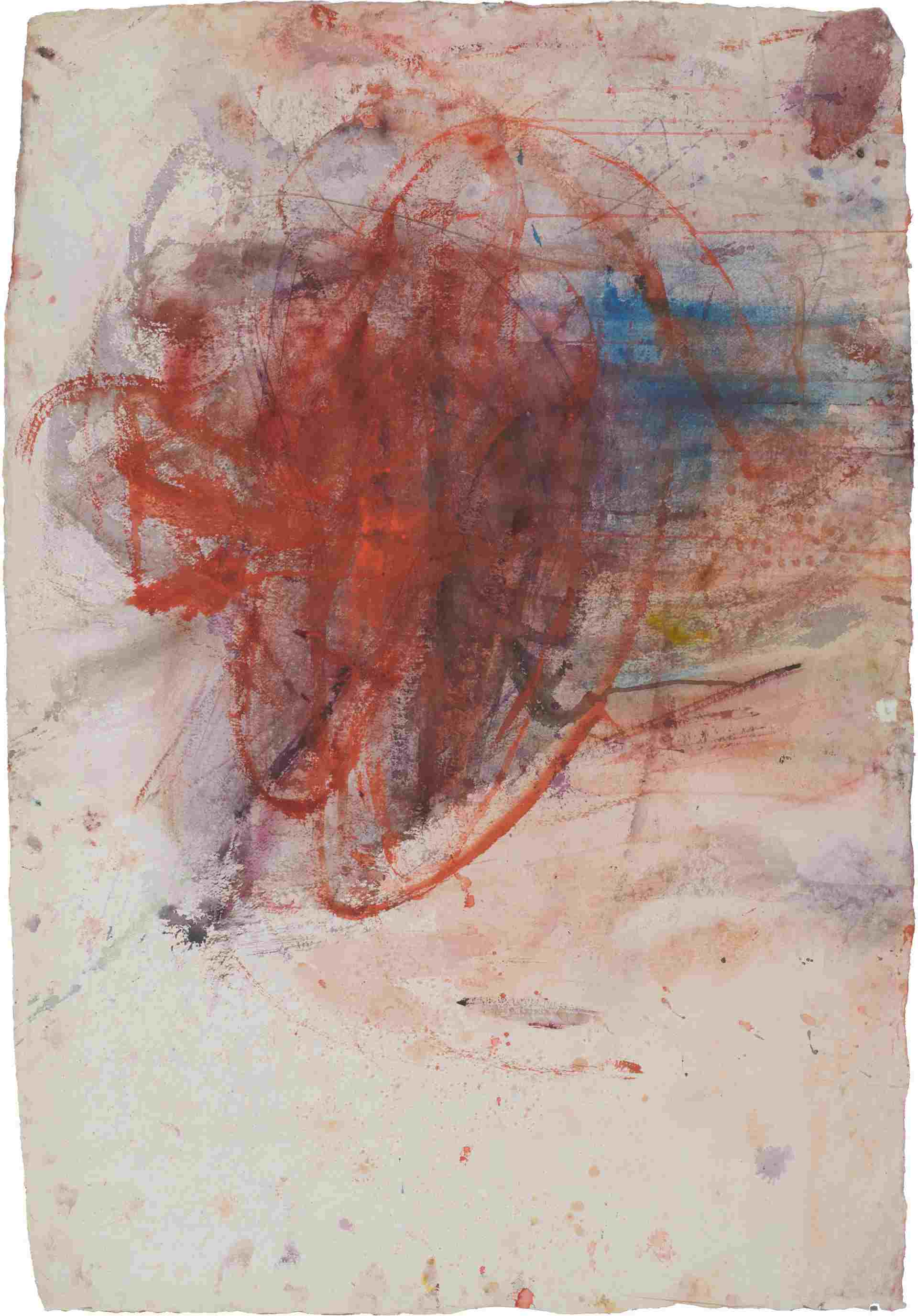 Martha Jungwirth (geb. 1940), OT. , 2007, Aquarell Mischtechnik auf Bütten, 71,5 x 105 cm, Verso